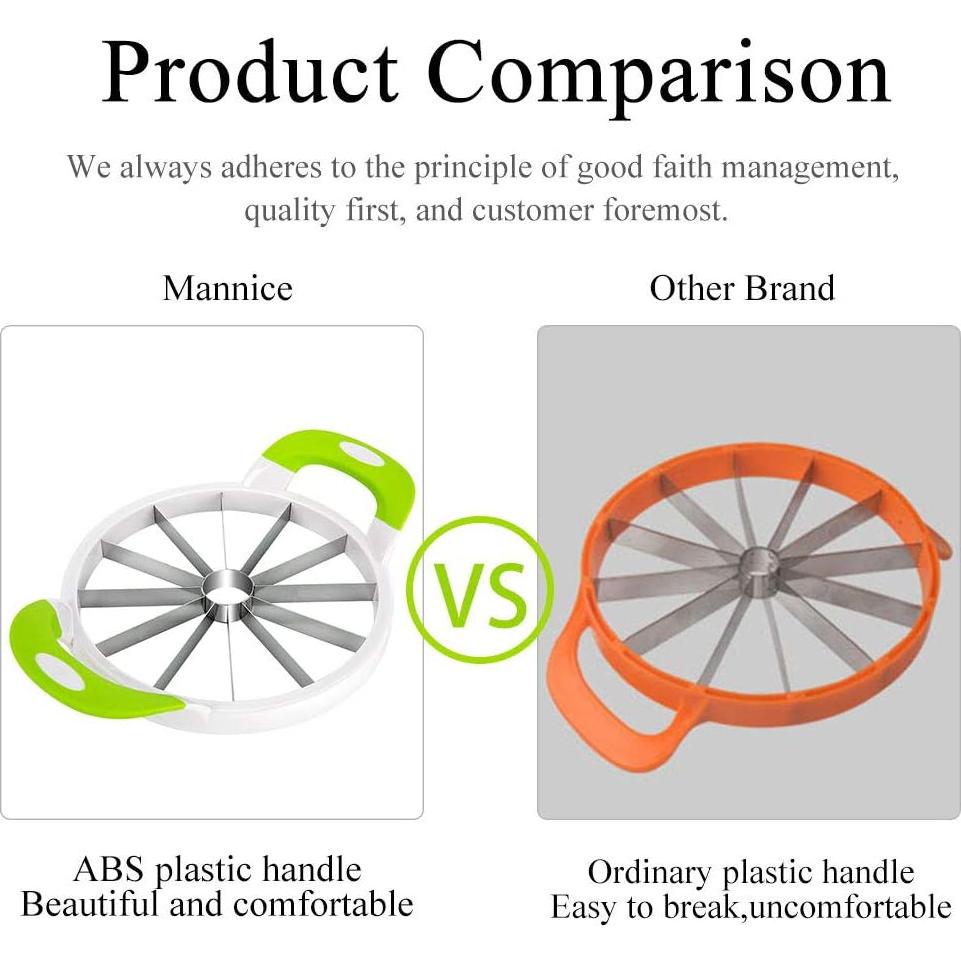 Cortador de Sandía Mannice 28 cm Acero Inoxidable Verde