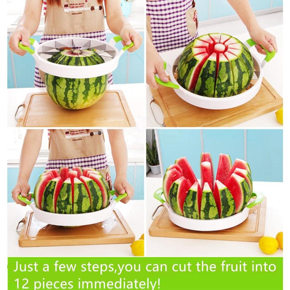 Cortador de Sandía Mannice 28 cm Acero Inoxidable Verde