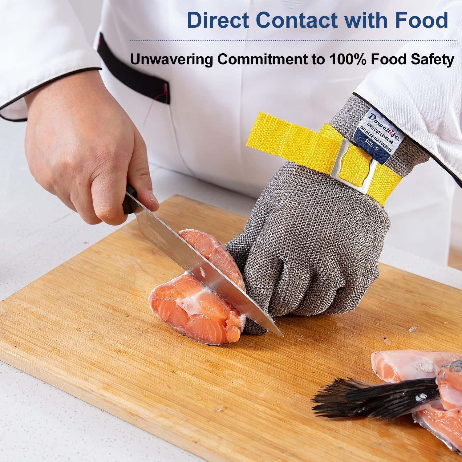 Guante Resistente a Cortes Nivel 9 Dowellife - Acero Inoxidable XL