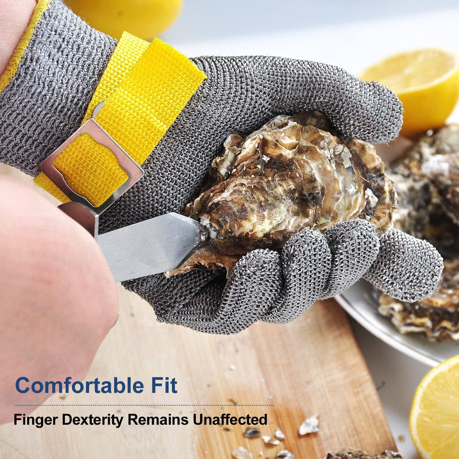 Guante Resistente a Cortes Nivel 9 Dowellife - Acero Inoxidable XL