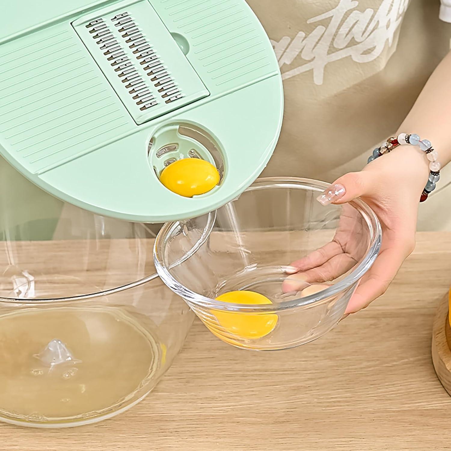 Airpro Ensaladera Grande 5.3L Verde Blanco con Cuchillas