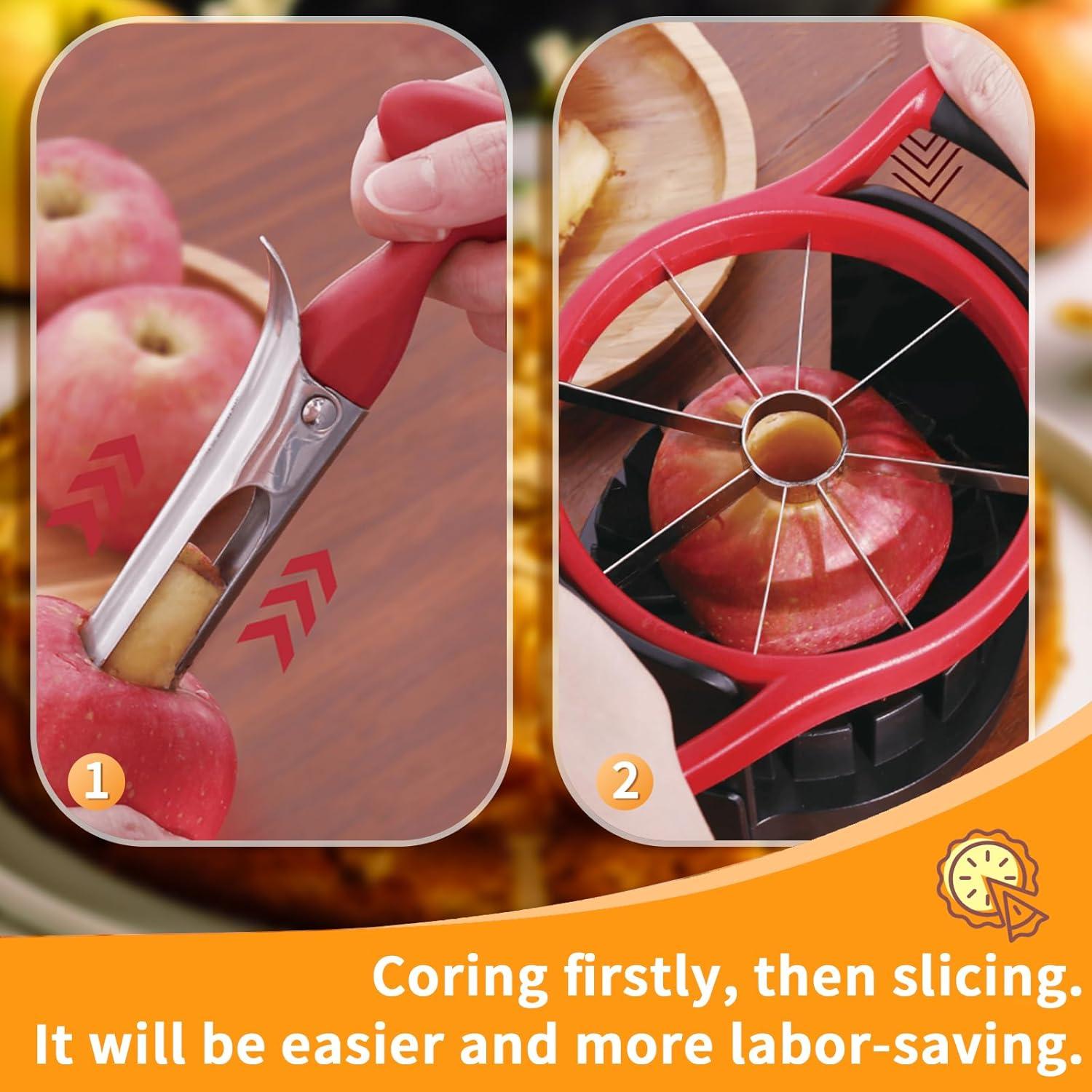 Cortador y Descorazonador de Manzanas Newness 13 cm Acero Inoxidable