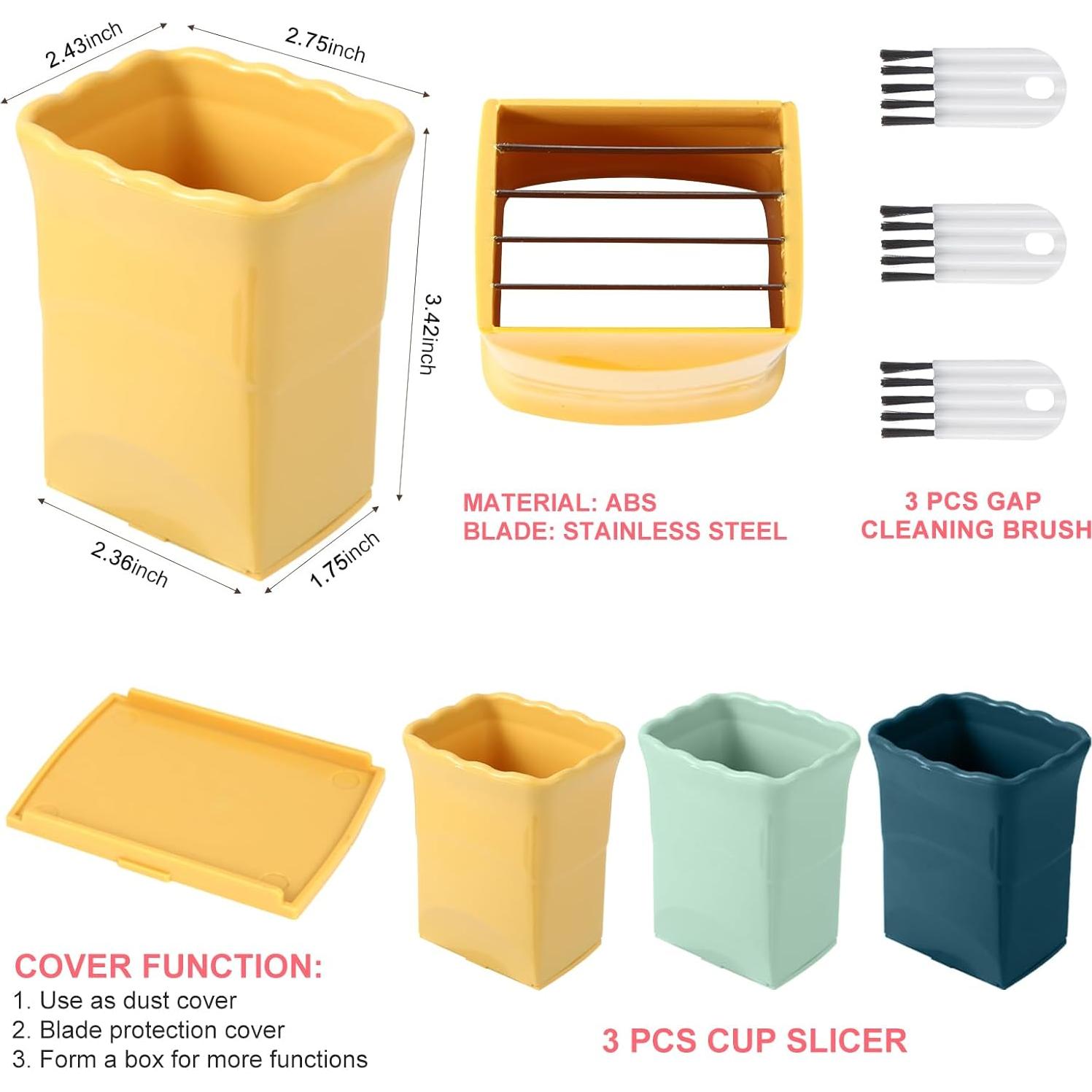 Juego de 6 Cortadores de Frutas Dokpod + 3 Cepillos