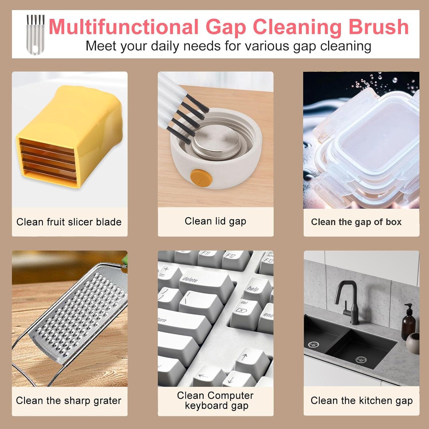 Juego de 6 Cortadores de Frutas Dokpod + 3 Cepillos