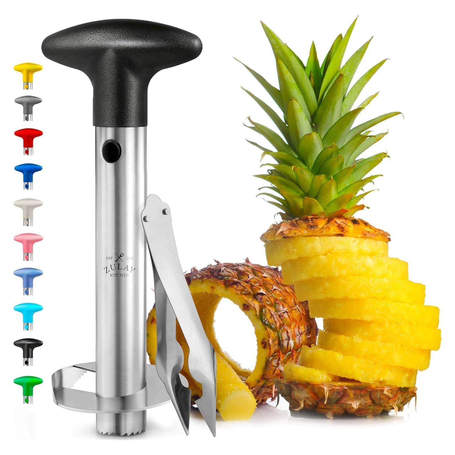 Cortador de Piña Zulay Kitchen Acero Inoxidable Negro 24.5cm