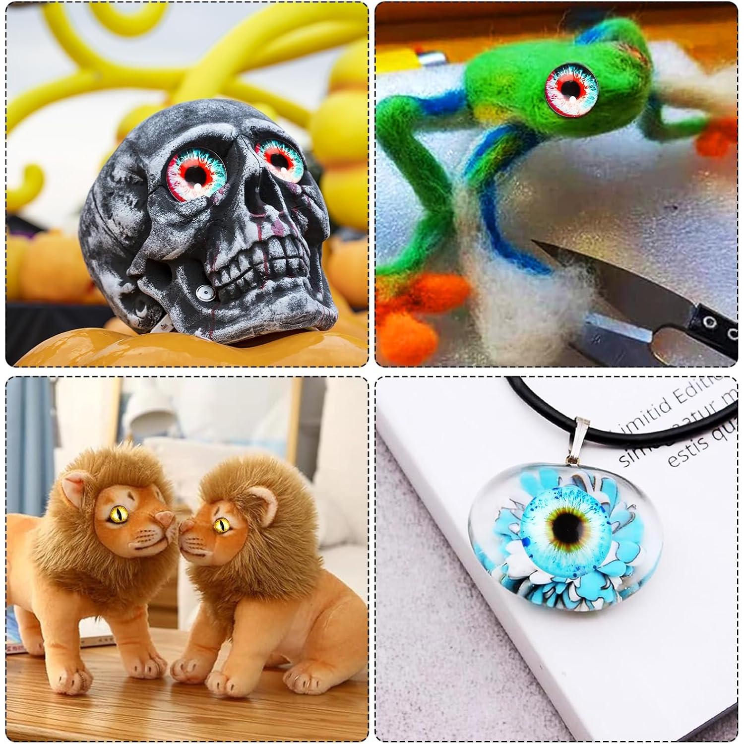 20 Ojos de Dragón de Vidrio 25mm para Manualidades