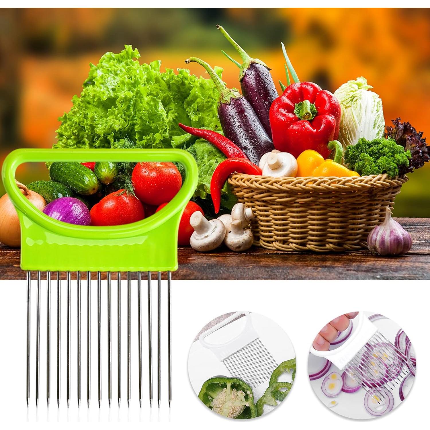 Cortador de Cebolla TACYKIBD 4 Piezas Acero Inoxidable