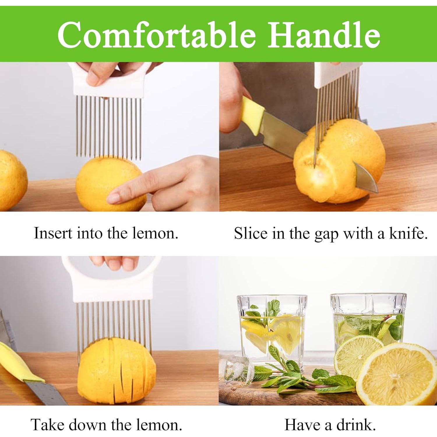 Cortador de Cebolla TACYKIBD 4 Piezas Acero Inoxidable