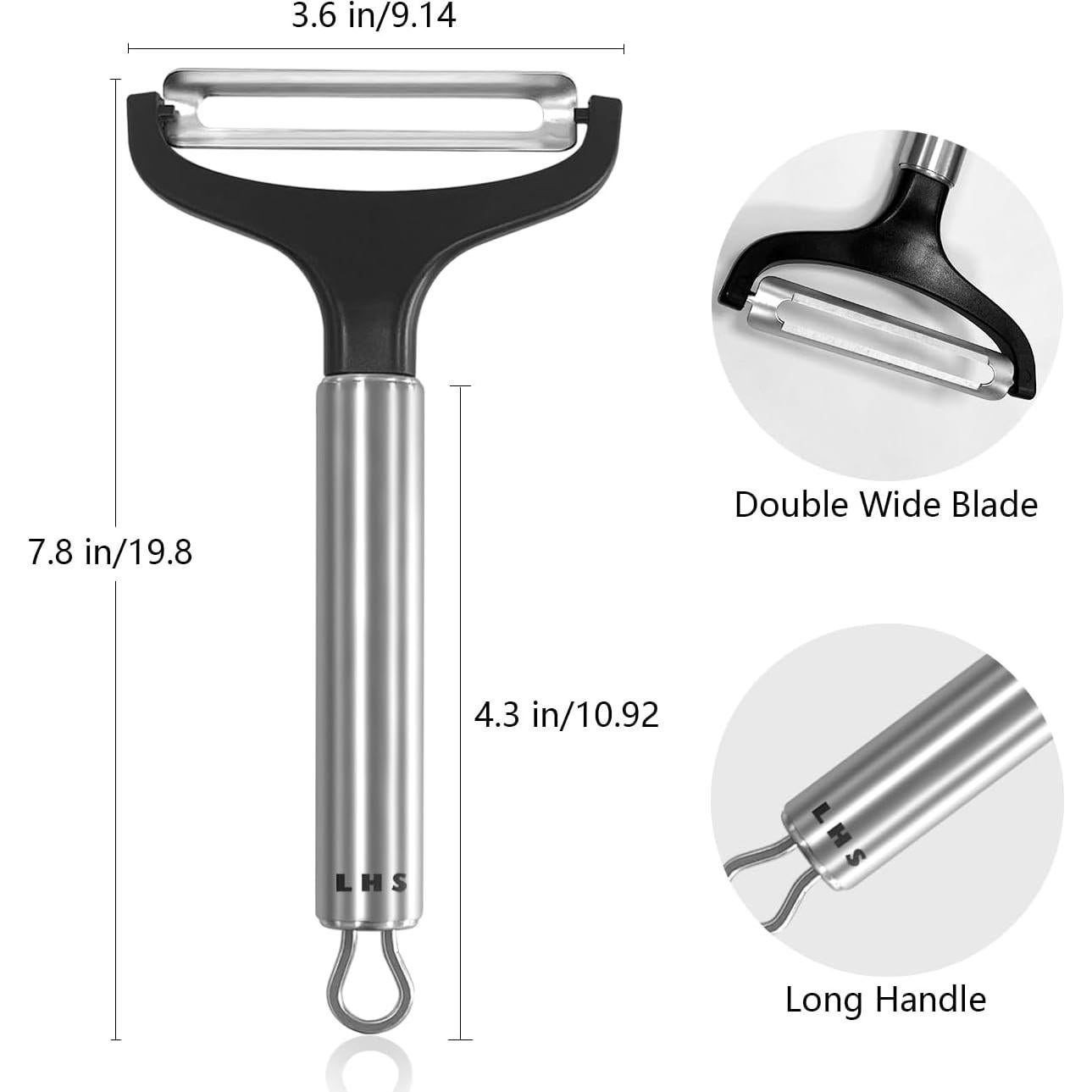 Pelador de Verduras LHS Ergonómico Acero Inoxidable 20,5 cm