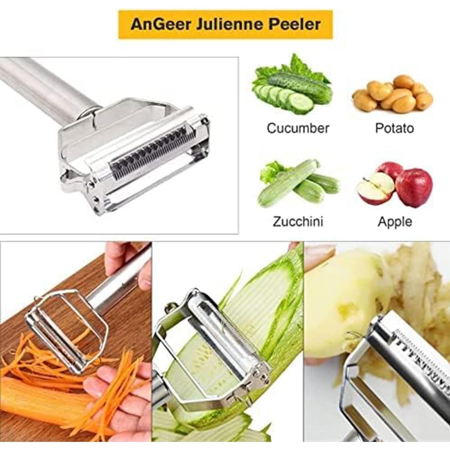 Pelador Juliana AnGeer de Acero Inoxidable para Verduras