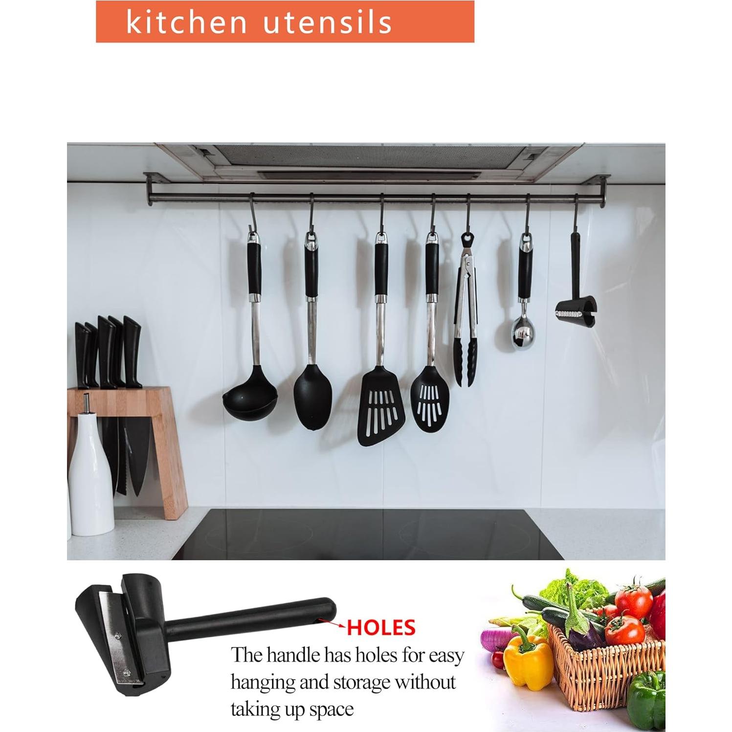 Cortador y pelador de zanahorias DAJOOEE negro plástico