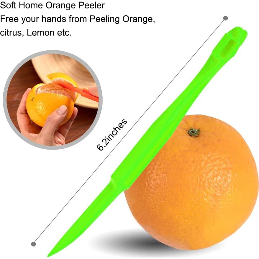 Pelador de Naranja Soft Home TT09 Verde 4 Piezas