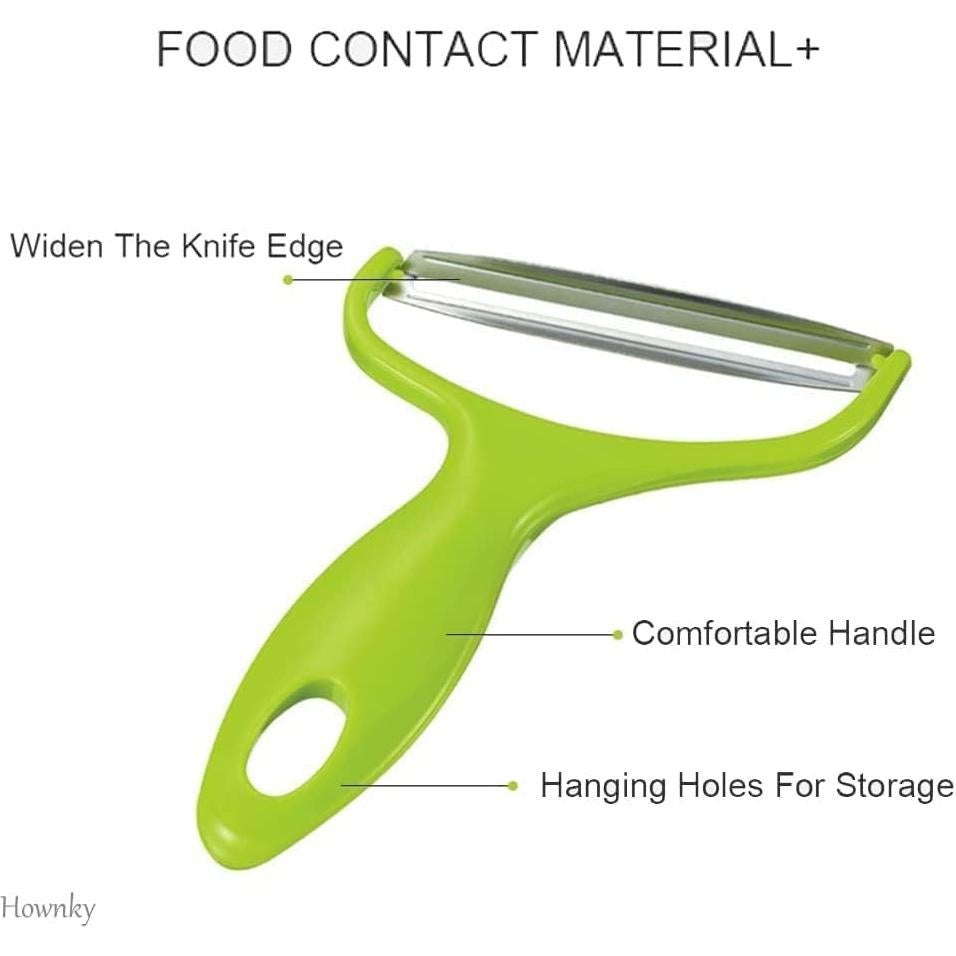 Pelador de Verduras JQS Acero Inoxidable Verde 11x7.5cm