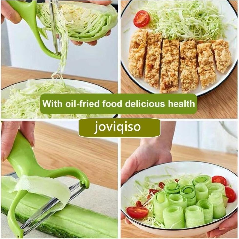 Pelador de Verduras JQS Acero Inoxidable Verde 11x7.5cm