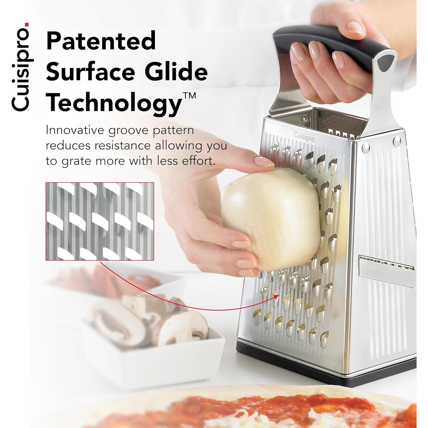 Rallador de Caja Cuisipro Acero Inoxidable 4 Lados Apto Lavavajillas