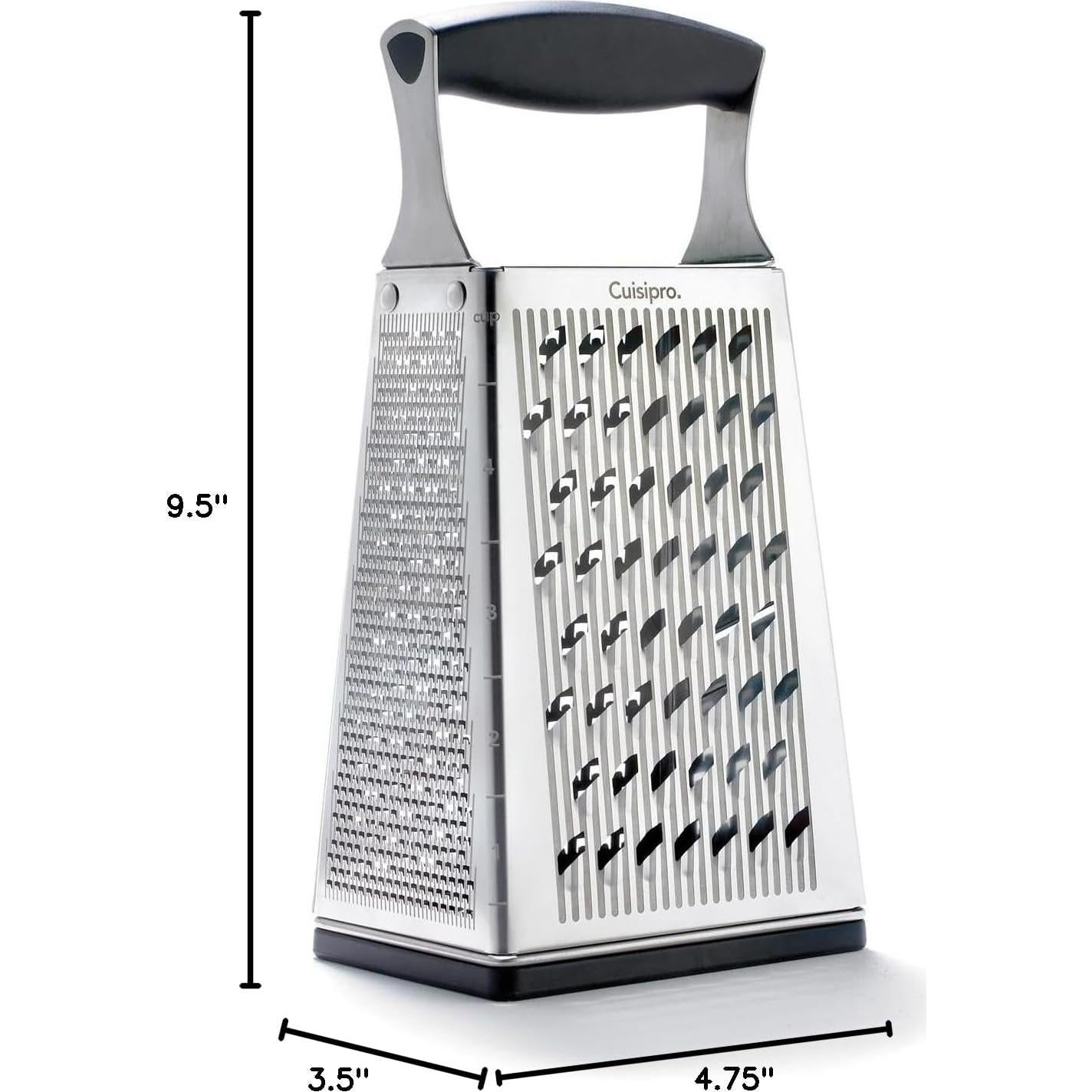 Rallador de Caja Cuisipro Acero Inoxidable 4 Lados Apto Lavavajillas