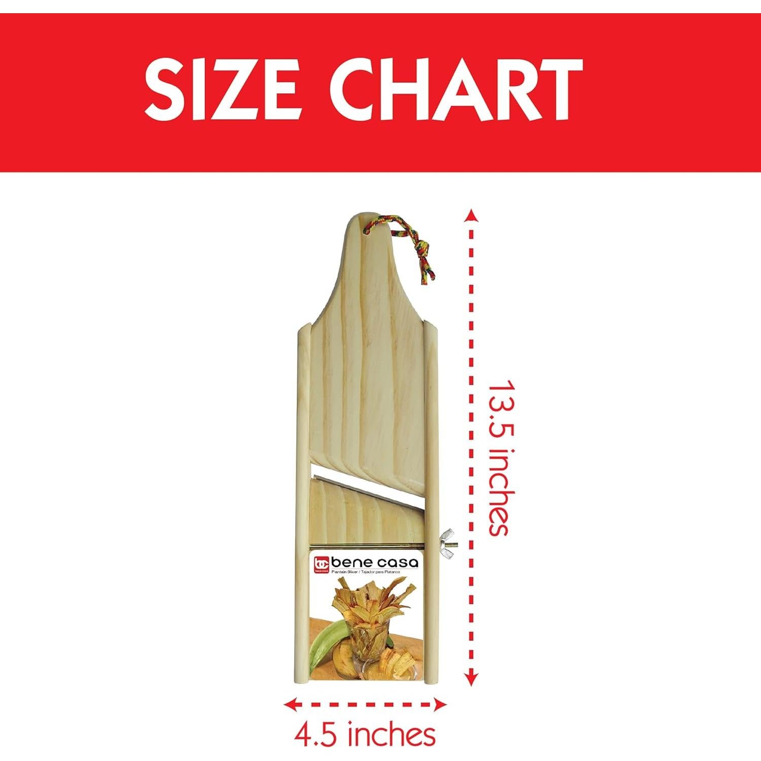 Cortador de Plátano y Verduras Bene Casa Madera Ajustable