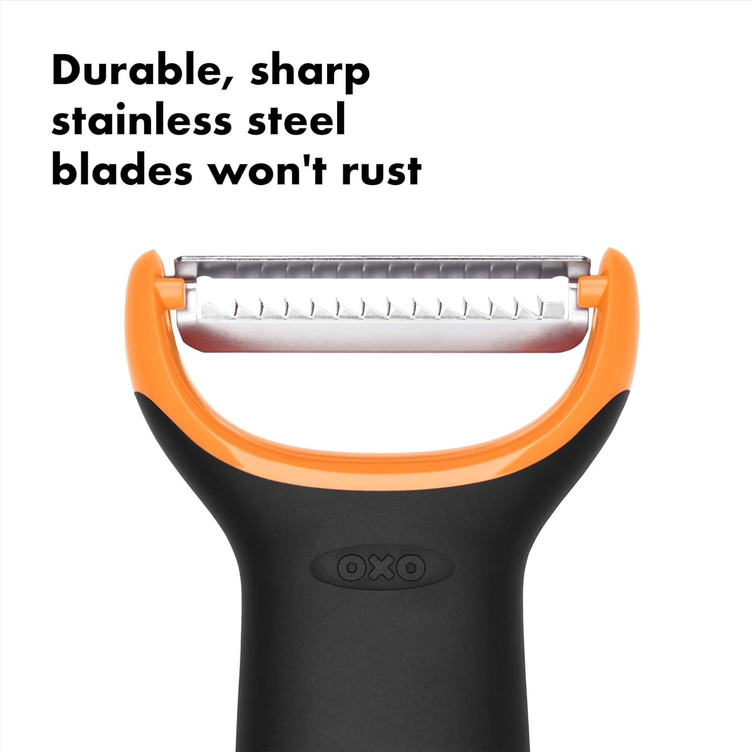 Pelador Juliana OXO Good Grips Acero Inoxidable Negro