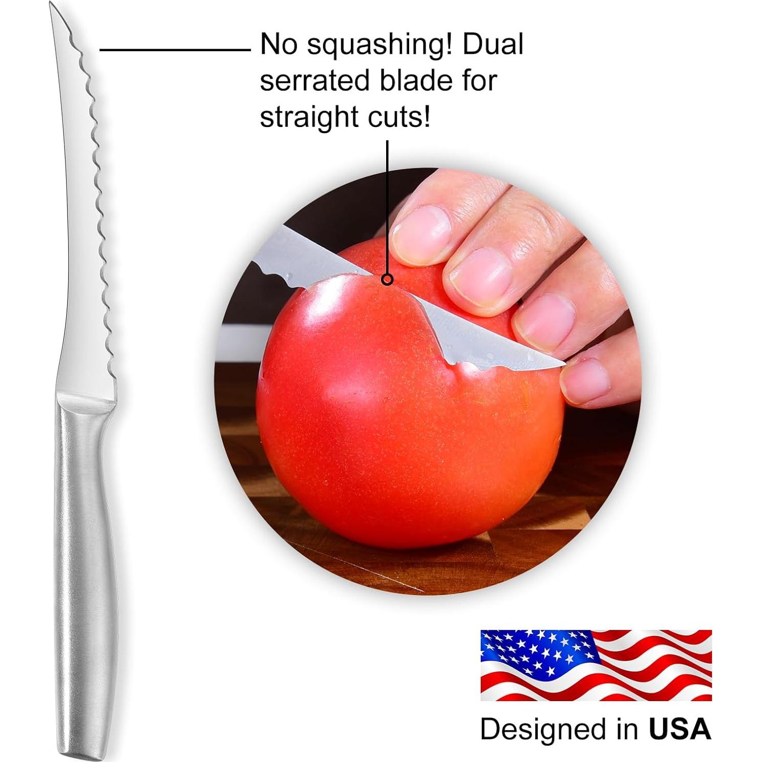 Cuchillo para Tomate Omesata 22.86 cm Acero Inoxidable