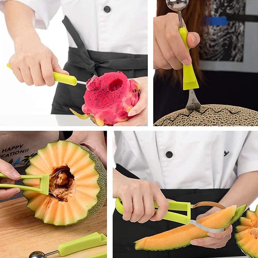 Juego de cucharas para melón Suuker 4 en 1 herramientas frutas