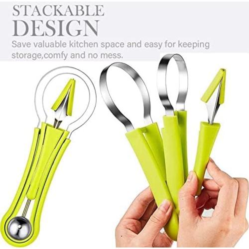 Juego de cucharas para melón Suuker 4 en 1 herramientas frutas