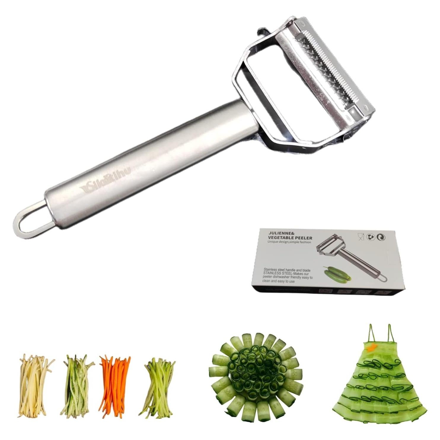 Pelador de Verduras SIKATIHU Acero Inoxidable Doble Cara