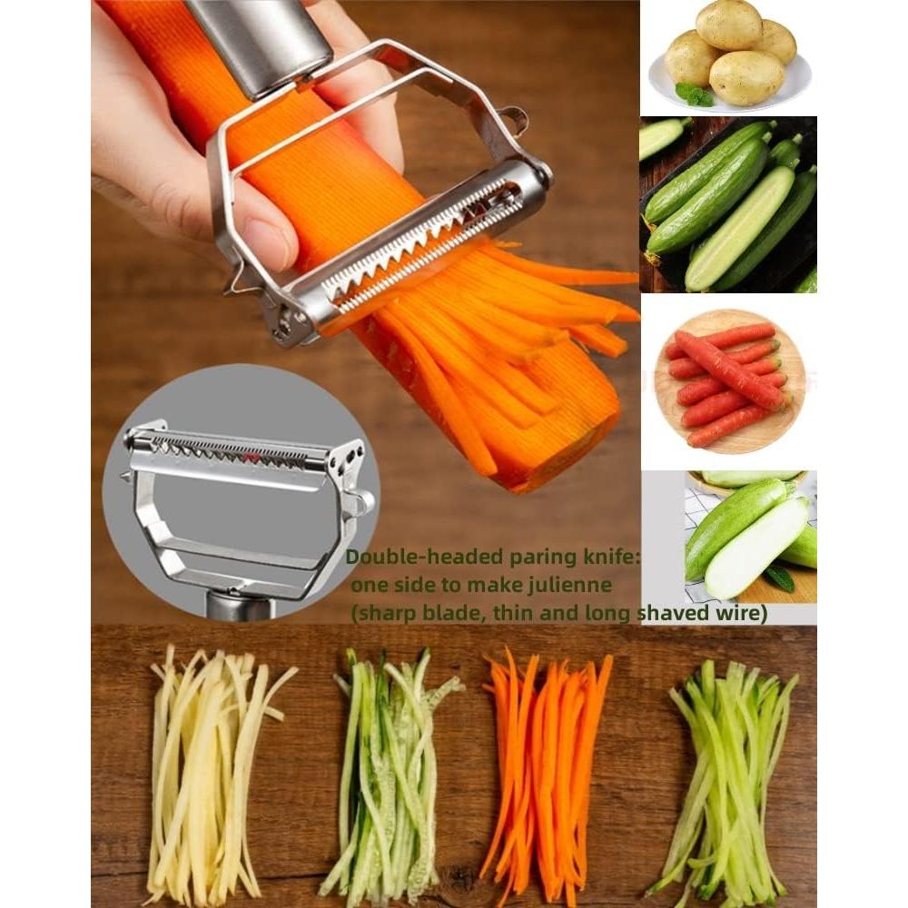 Pelador de Verduras SIKATIHU Acero Inoxidable Doble Cara