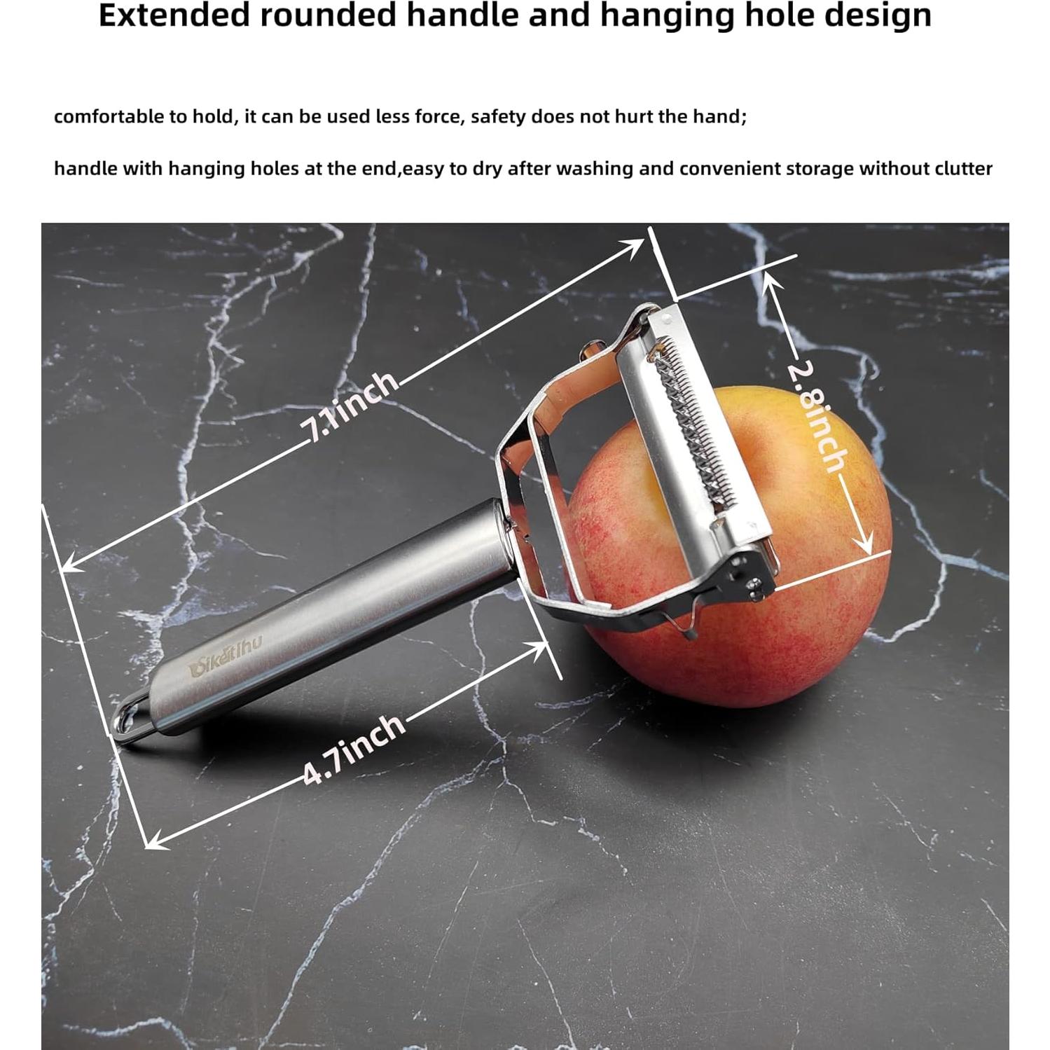 Pelador de Verduras SIKATIHU Acero Inoxidable Doble Cara