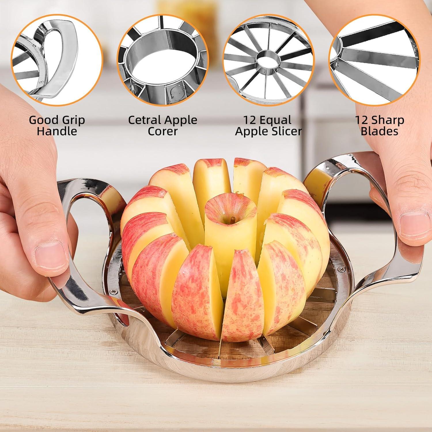 Cortador de Manzanas Obsoorth 12 Cuchillas Acero Inoxidable