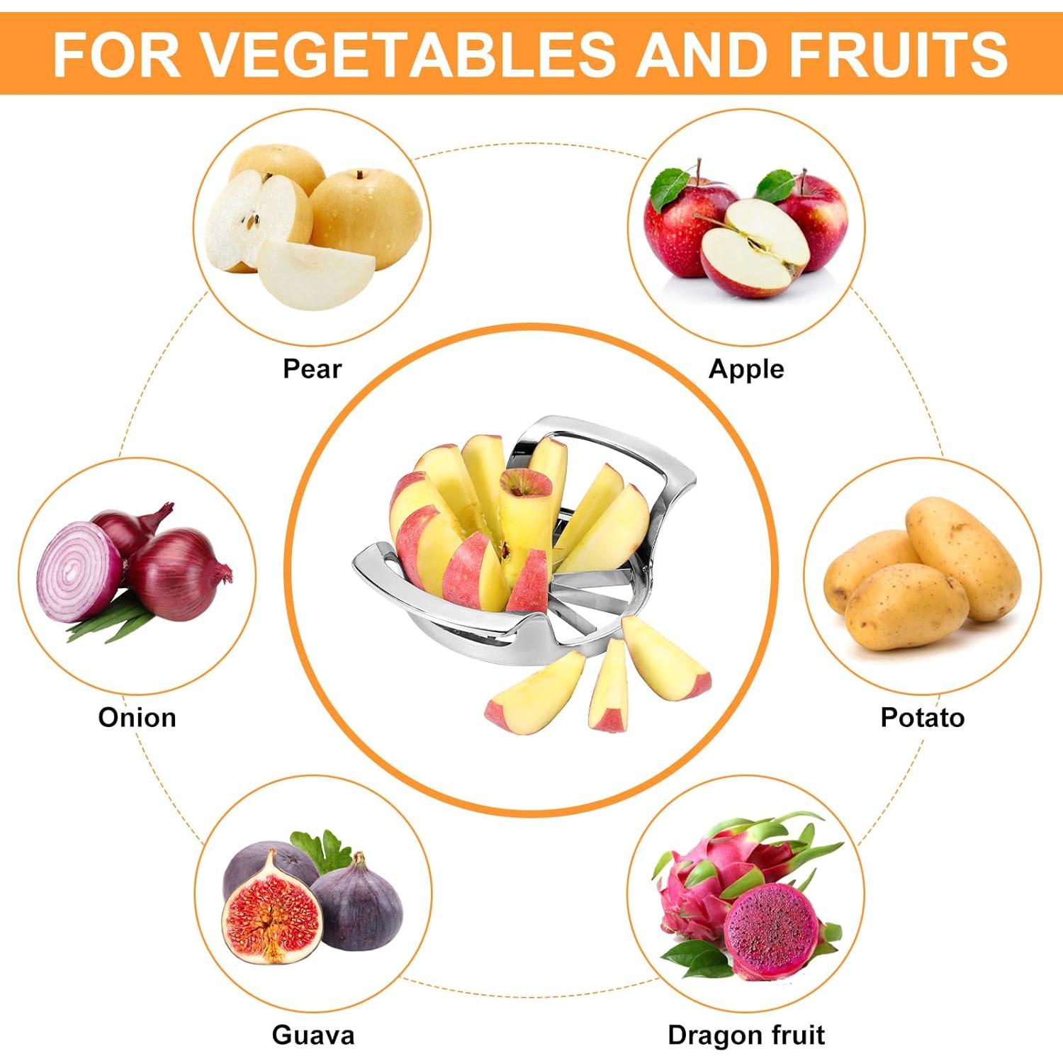 Cortador de Manzanas Obsoorth 12 Cuchillas Acero Inoxidable