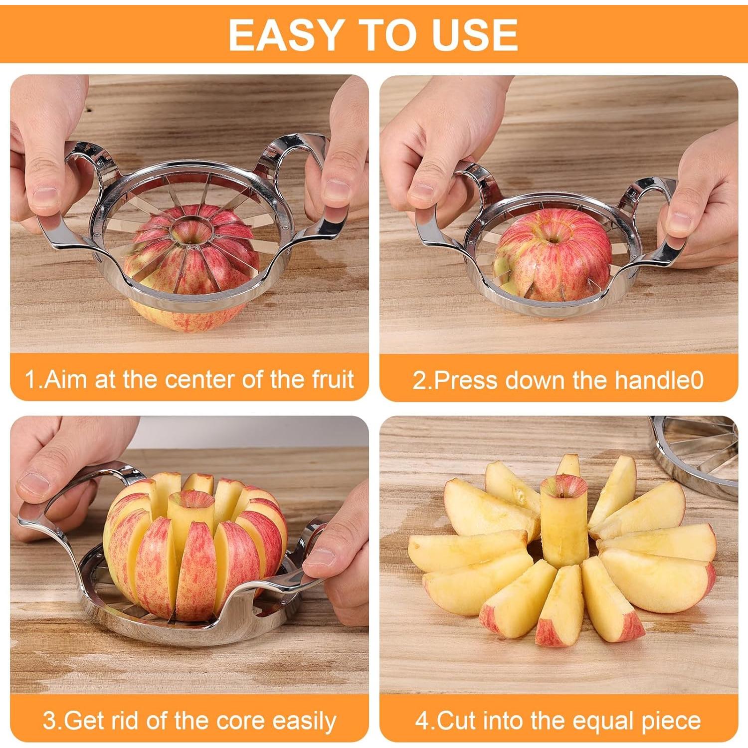 Cortador de Manzanas Obsoorth 12 Cuchillas Acero Inoxidable