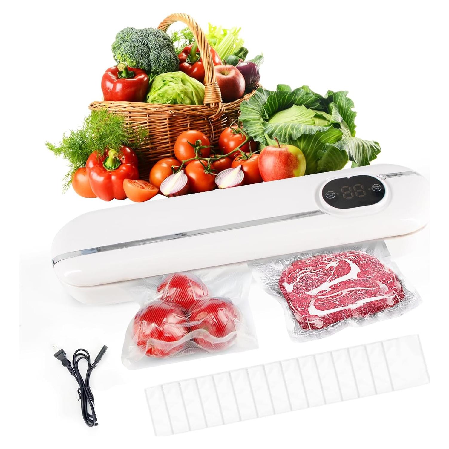 Sellador al vacío Truloven ZKJ-ZHU con 10 bolsas y LED