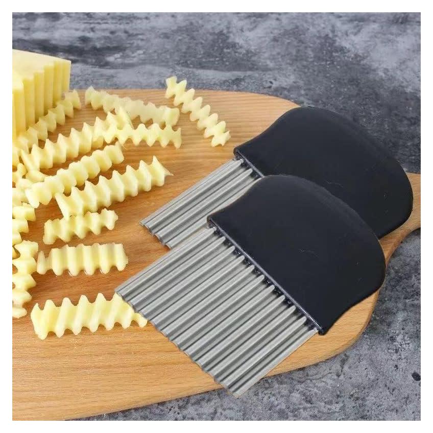 Cortador Ondulado Yopolaz 2 Pcs Acero Inoxidable 209g