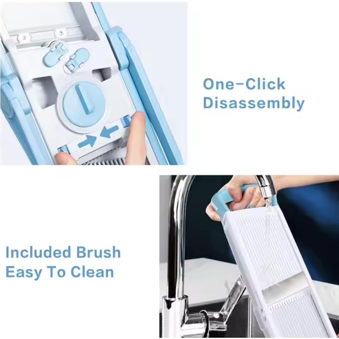 Rebanador Mandolina LUKSVIA 5 en 1 Ajustable 0.1-8 mm