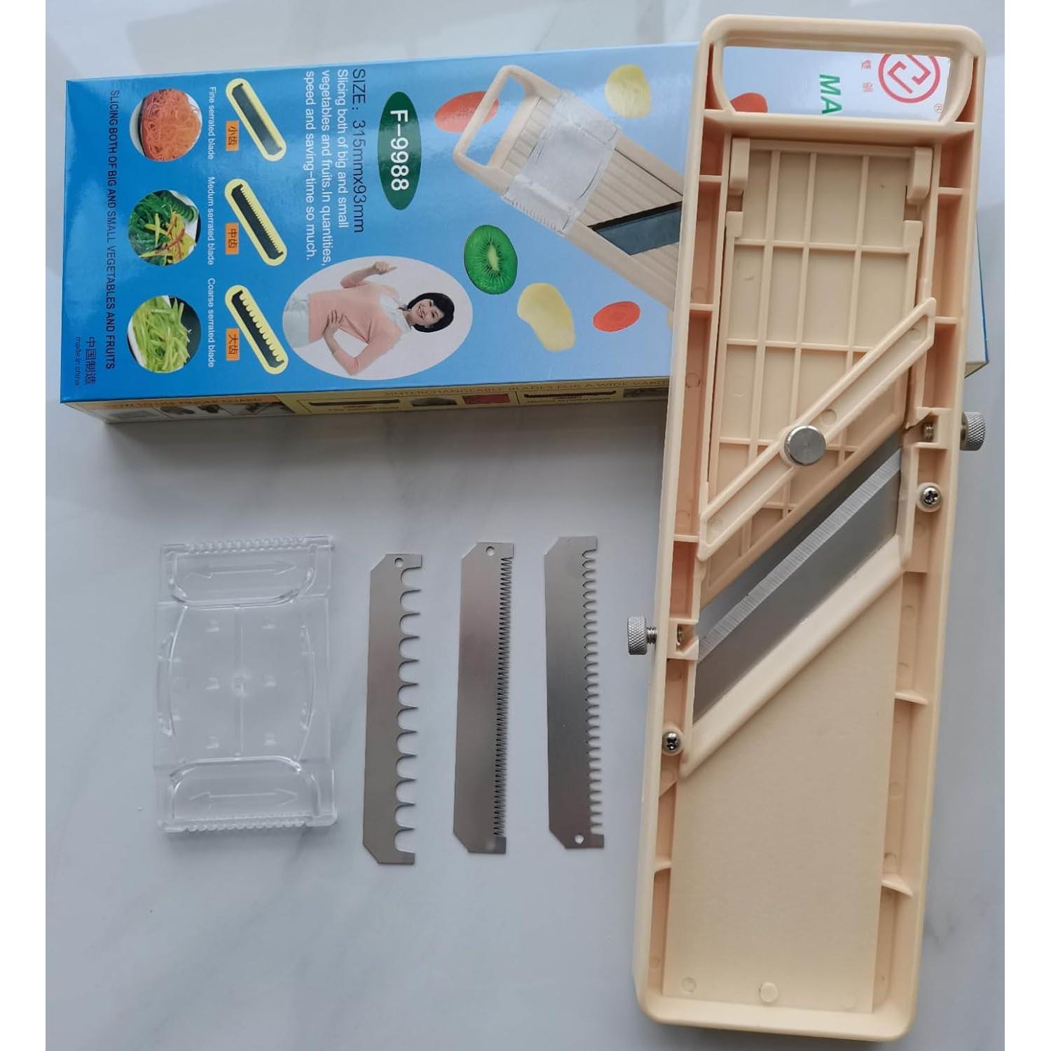 Mandolina de Cocina GILINIMY con 4 Cuchillas Intercambiables