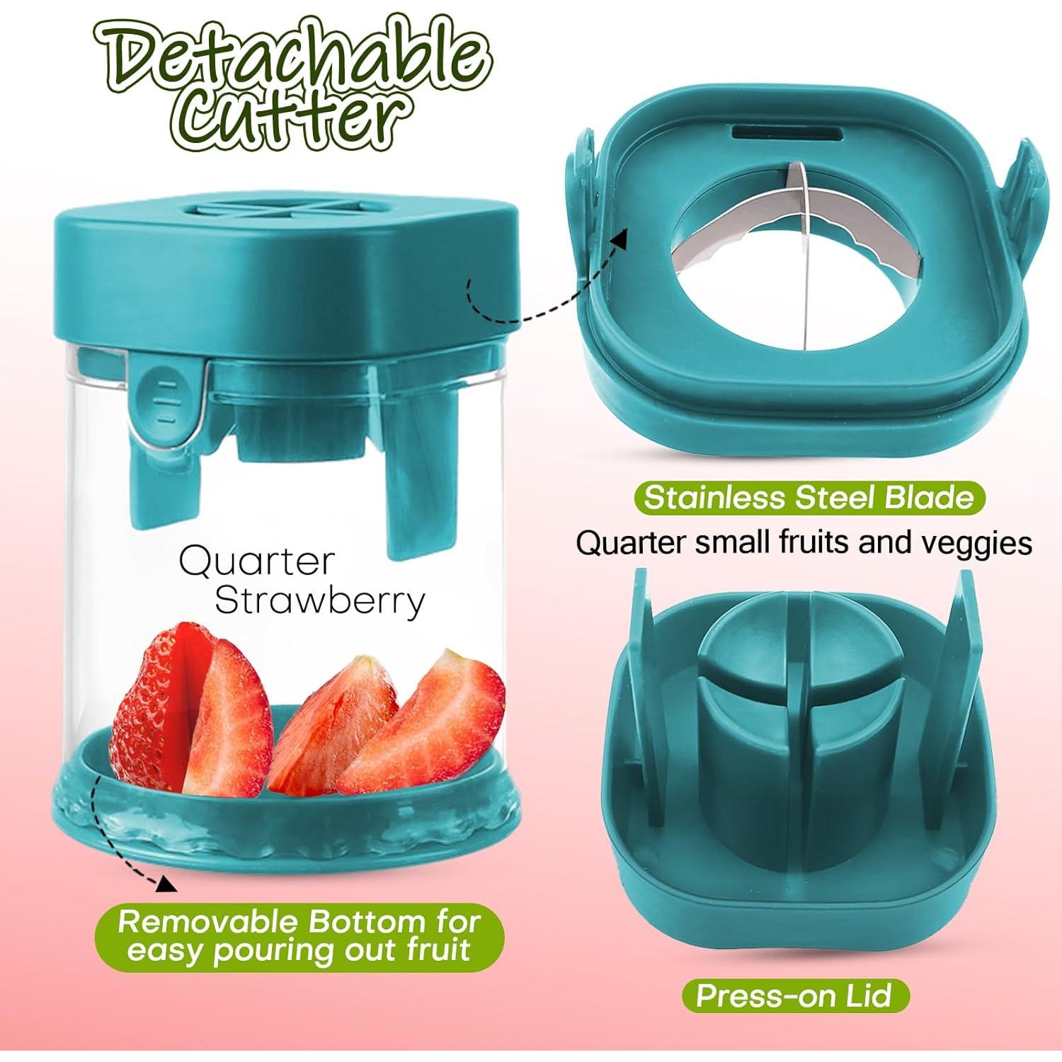 Cortador de Frutas Pequeño COKSDUPID Acero Inoxidable Verde