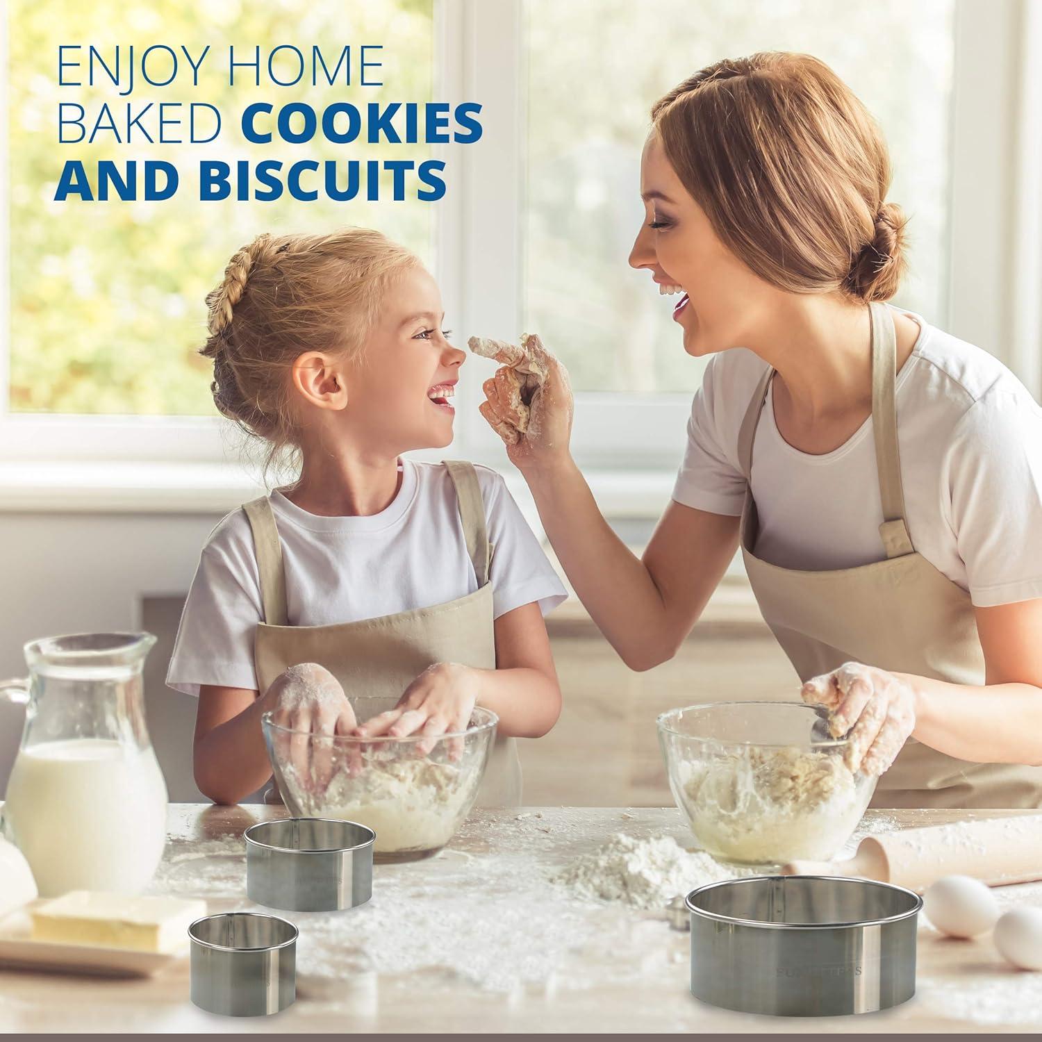 Juego de Cortadores de Galletas Funutters 3 Piezas 2-4 Pulgadas