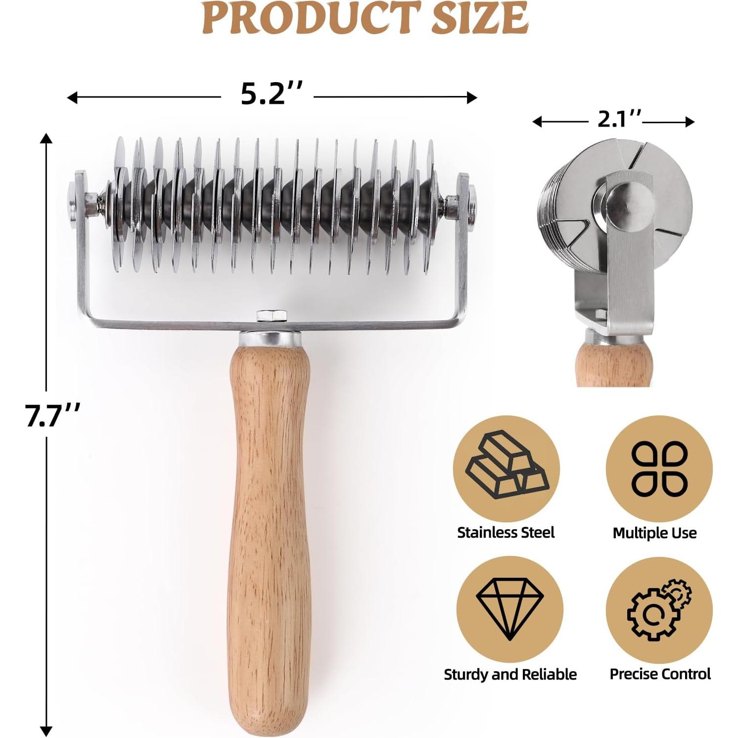 Cortador de Rodillo de Rejilla JuyVerq para Pasteles 21.3x14.3cm