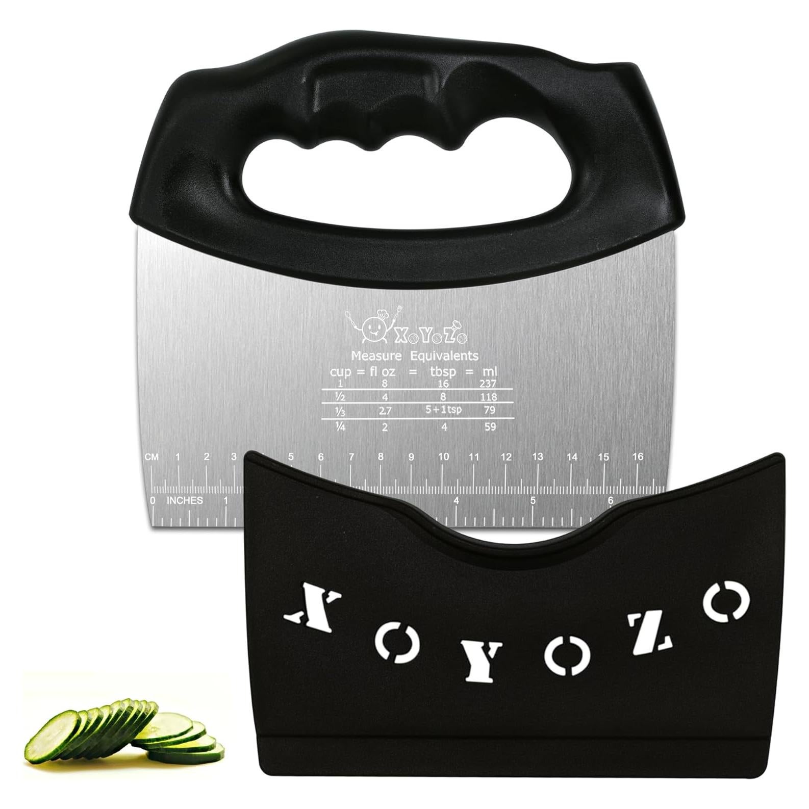 Cortador de masa XoYoZo 17 cm acero inoxidable con tapa