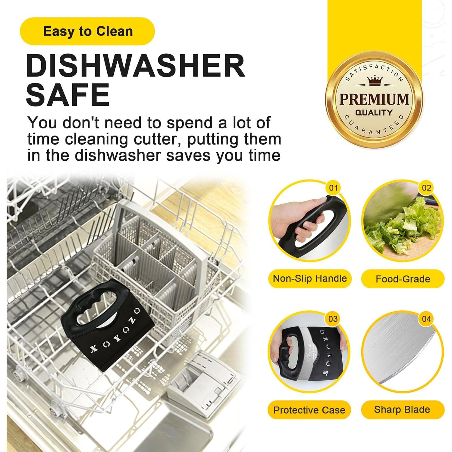 Cortador de masa XoYoZo 17 cm acero inoxidable con tapa