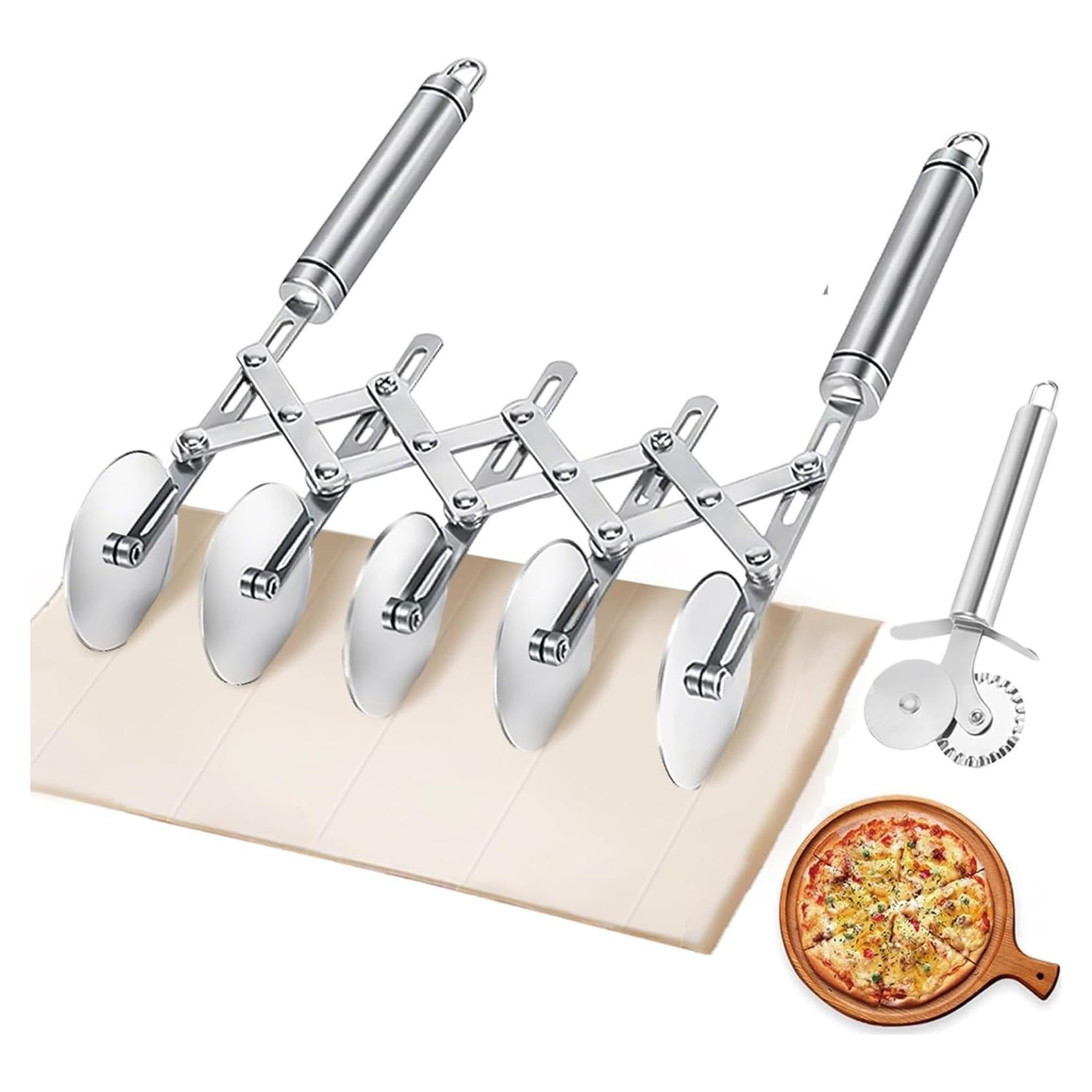 Cortador de Masa Mlesi 5 Ruedas Acero Inoxidable 0.41 kg