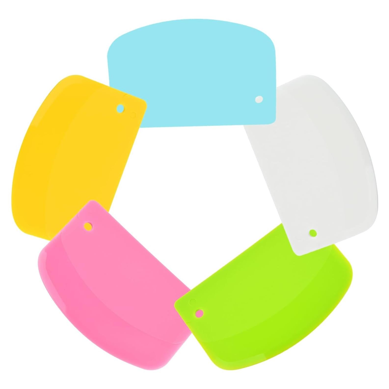 Paquete de 5 Raspadores de Masa FORTINGO Multicolor 13,5 cm