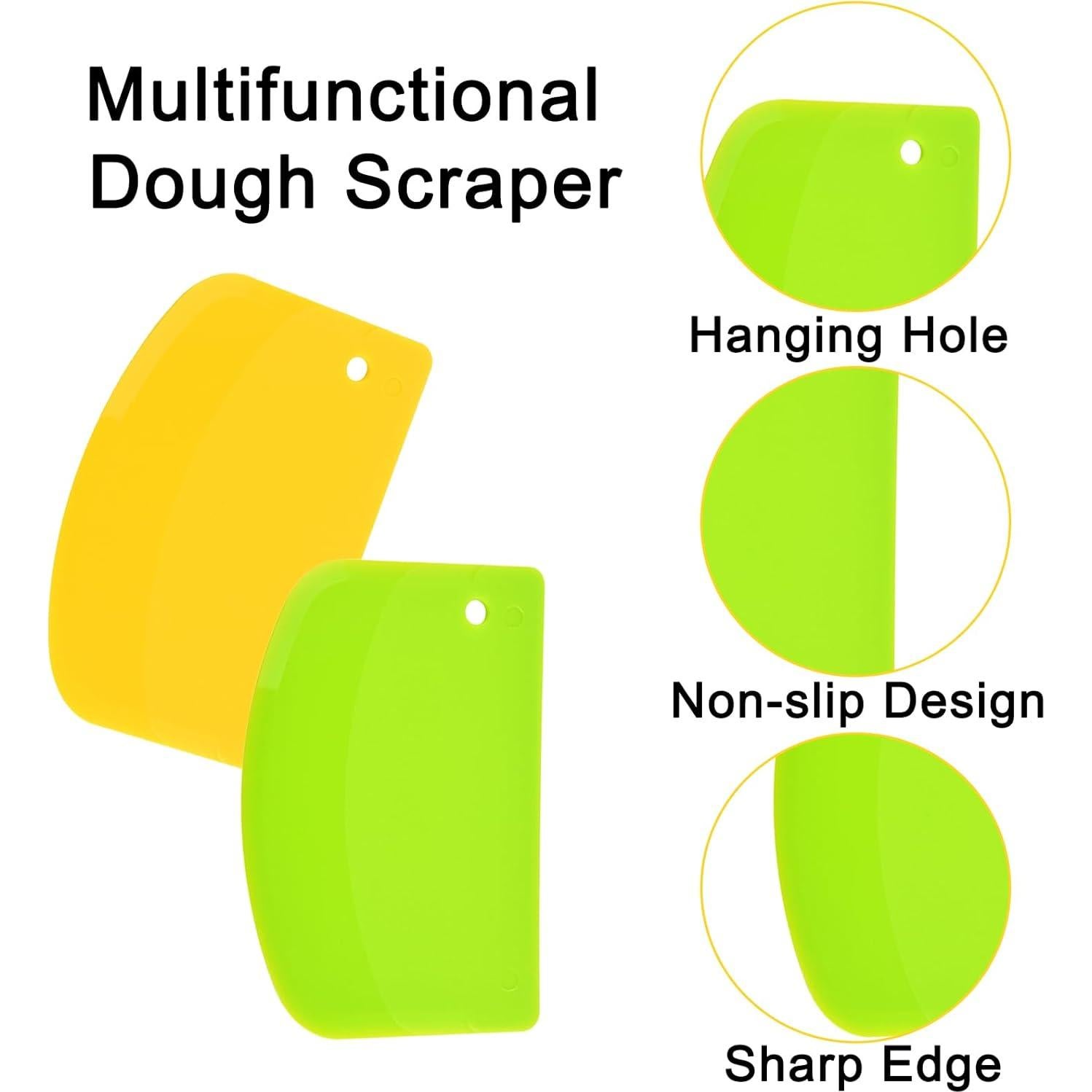 Paquete de 5 Raspadores de Masa FORTINGO Multicolor 13,5 cm