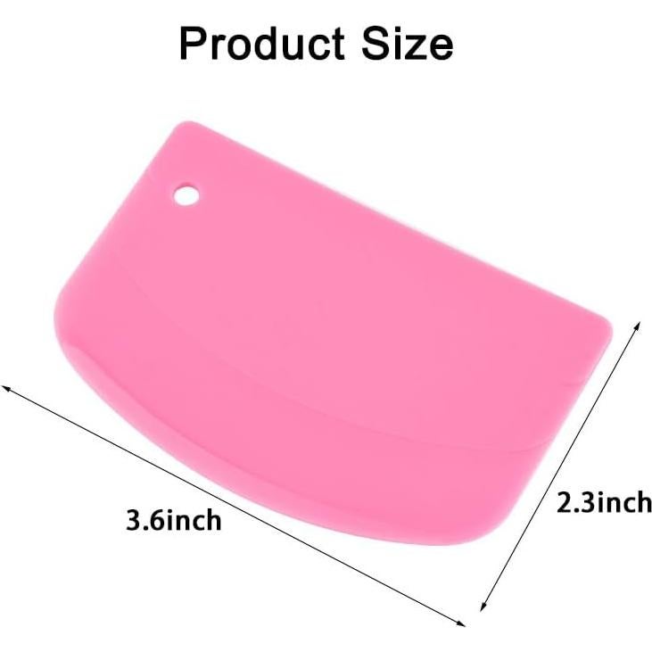 Paquete de 5 Raspadores de Masa FORTINGO Multicolor 13,5 cm