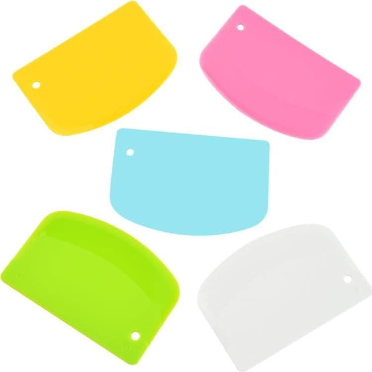 Paquete de 5 Raspadores de Masa FORTINGO Multicolor 13,5 cm