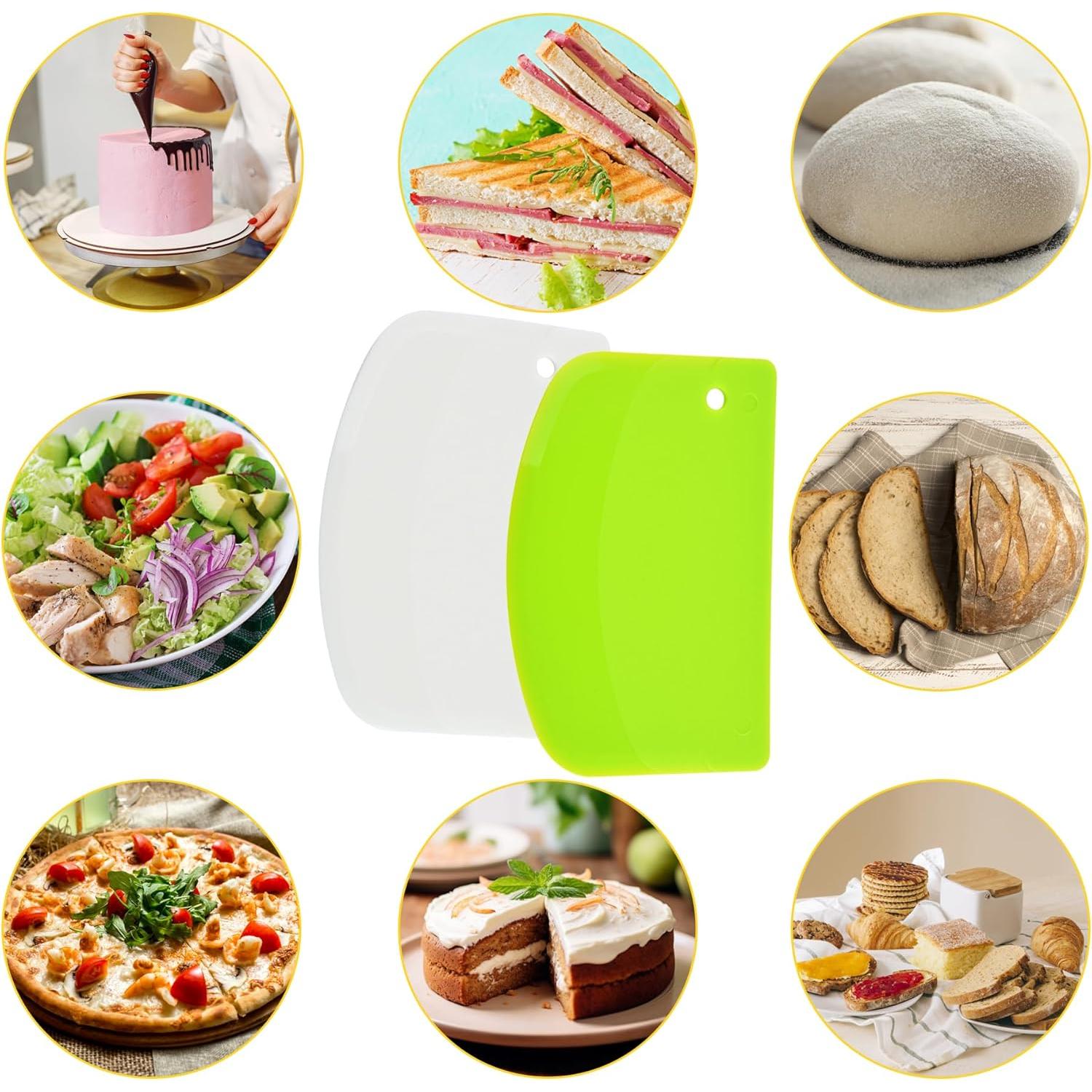 Paquete de 5 Raspadores de Masa FORTINGO Multicolor 13,5 cm