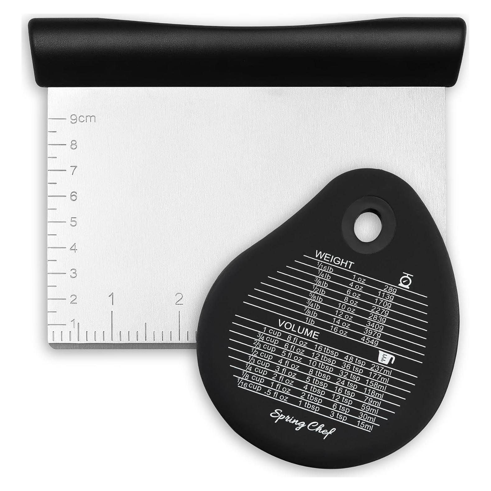 Raspador de Masa Spring Chef Acero Inoxidable Negro 15 cm
