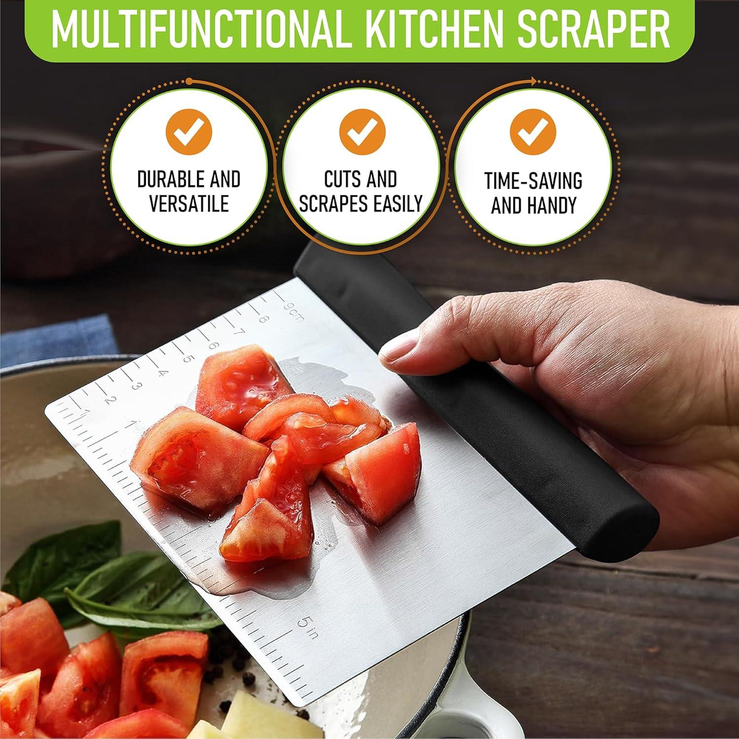 Raspador de Masa Spring Chef Acero Inoxidable Negro 15 cm