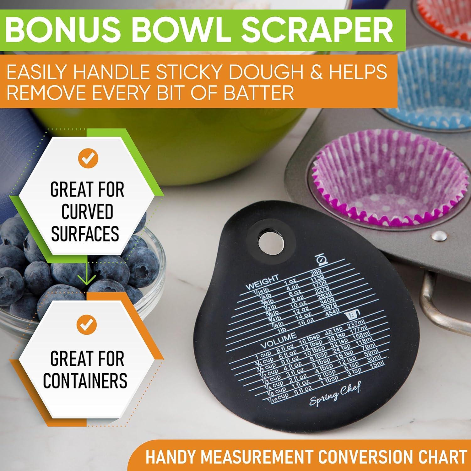 Raspador de Masa Spring Chef Acero Inoxidable Negro 15 cm