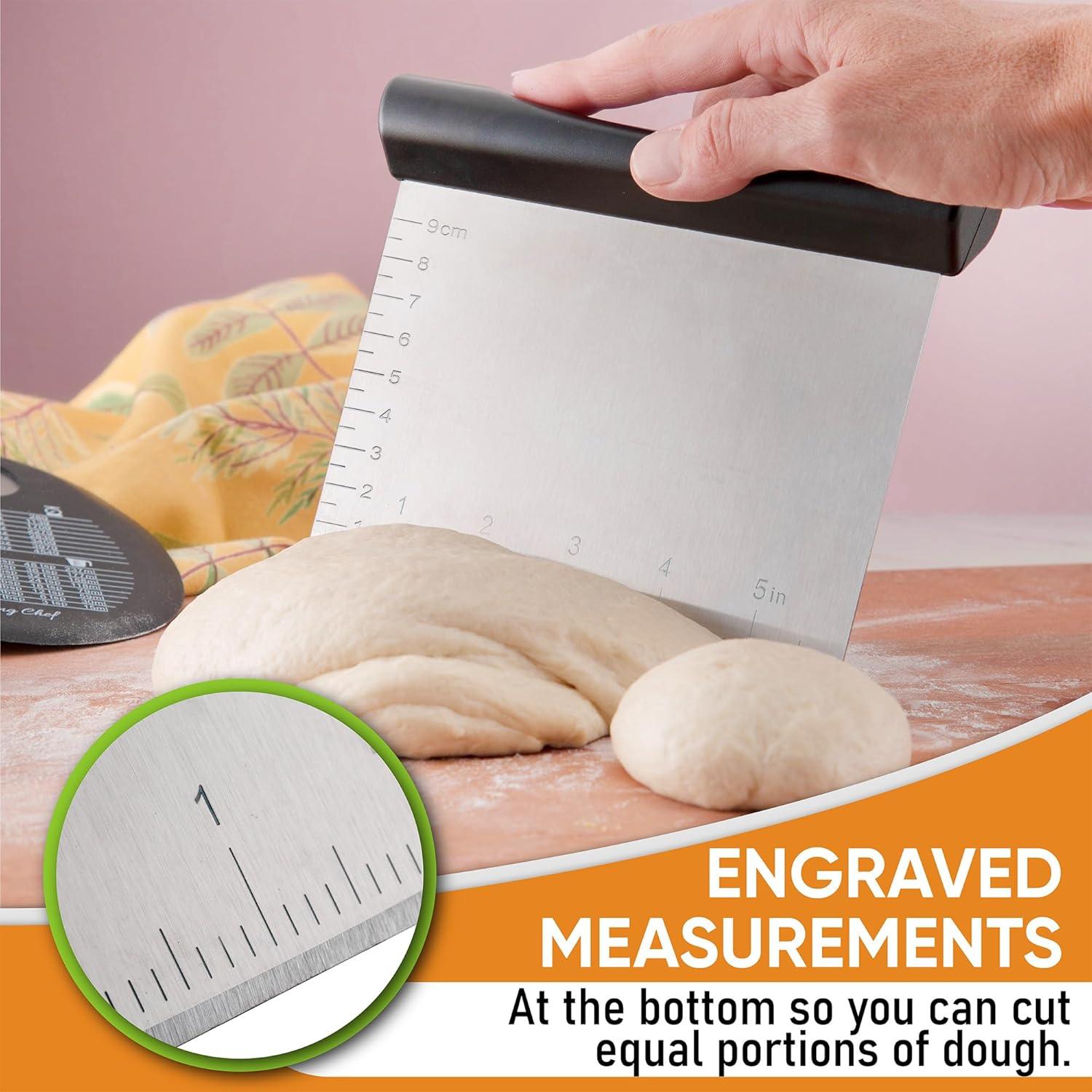 Raspador de Masa Spring Chef Acero Inoxidable Negro 15 cm